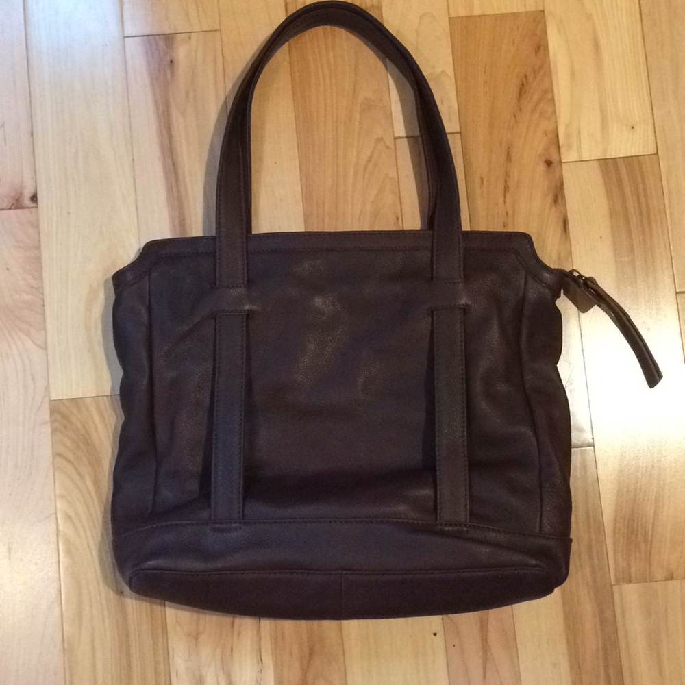 FatFace Chocolate Leather Bag